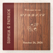 Invitation de mariage rustique élégante