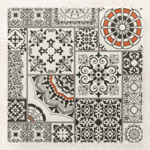 Dessous-de-verre En Verre Islam Arabe Majolica Carreaux