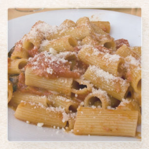Dessous-de-verre En Verre Italie, Positano. Assiette de rigatoni