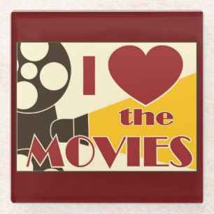 Dessous-de-verre En Verre J'aime les films