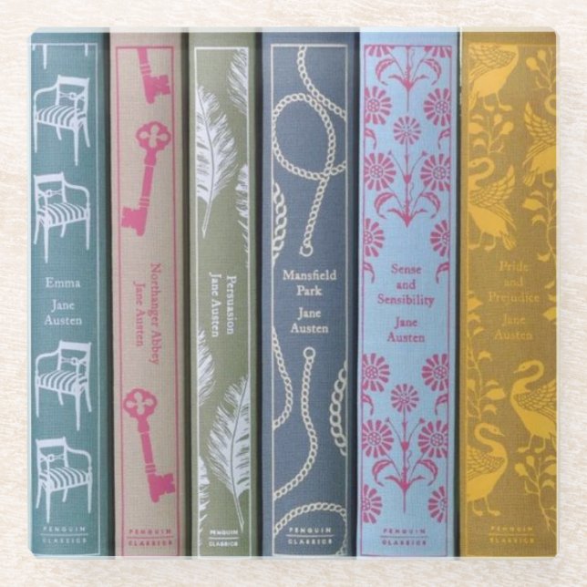Dessous-de-verre En Verre Jane Austen   (Devant)