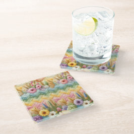 Dessous-de-verre En Verre Joie de Pâques printanière