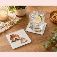 Joli dessous de verre Maison Champignon | Cottagec