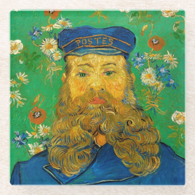 Dessous-de-verre En Verre Joseph Roulin - Van Gogh - c1889 (Devant)