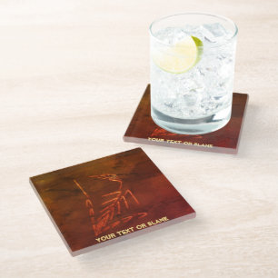 Dessous-de-verre En Verre Jurassic fossile