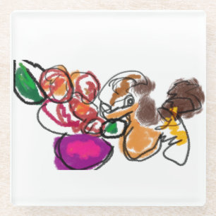 Dessous-de-verre En Verre King charles spaniel LOVE