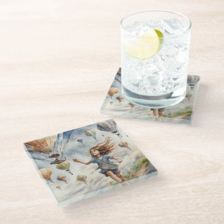 Dessous-de-verre En Verre kite volant