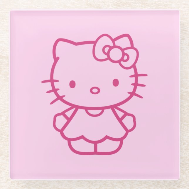 Dessous-de-verre En Verre Kitty (Devant)