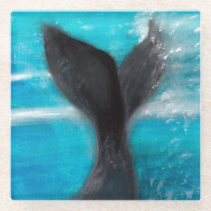 Dessous-de-verre En Verre La baleine
