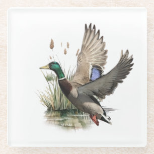 Dessous-de-verre En Verre La chasse ultime au canard