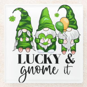 DESSOUS-DE-VERRE EN VERRE LA PAIX AIME HEUREUX JOUR DE LA SAINT PATRICK CUTE