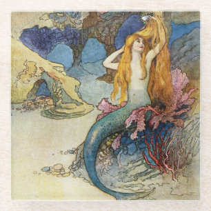 Dessous-de-verre En Verre « La Sirène » par Warwick Goble