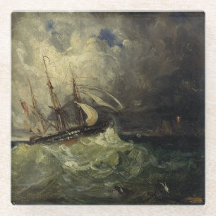 Dessous-de-verre En Verre La Tempête - Félix Ziem