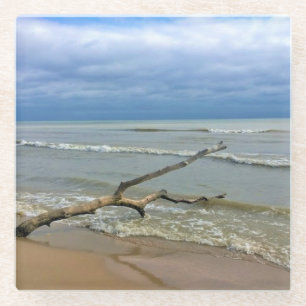 Dessous-de-verre En Verre Lac Michigan, Sheboygan, Wisconsin