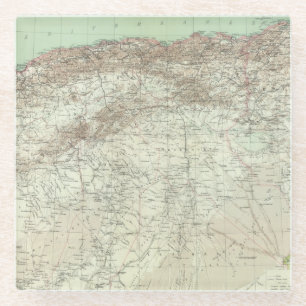 Dessous-de-verre En Verre L'Algérie et la Tunisie