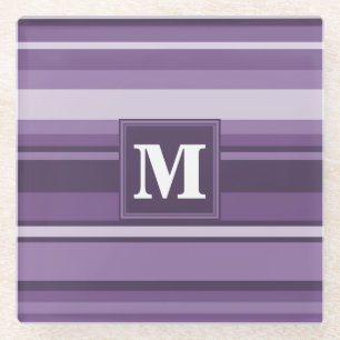 Dessous-de-verre En Verre Lavande monogramme
