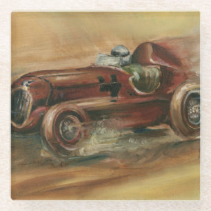 Dessous-de-verre En Verre Le Mans Racecar par le harpiste d'Ethan
