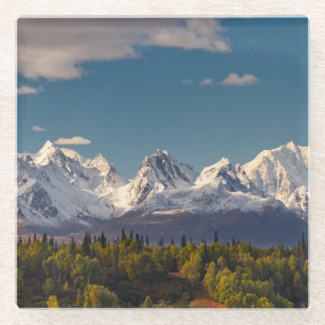 Dessous-de-verre En Verre Le mont McKinley | Alaska (Devant)