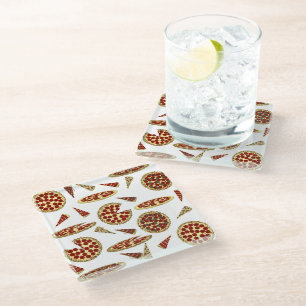 Dessous-de-verre En Verre Le Motif de Pizza Lover