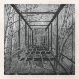 Dessous-de-verre En Verre Le pont de Breeden, Indiana