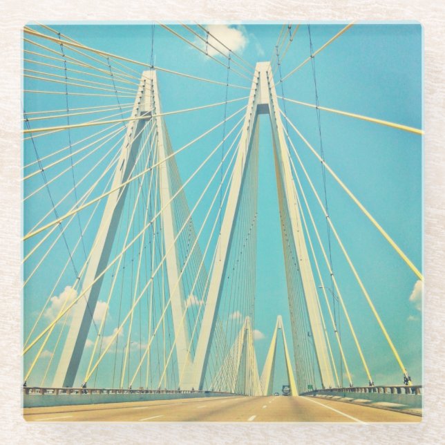 Dessous-de-verre En Verre Le pont de Fred Hartman (Devant)