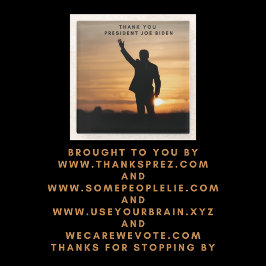 Dessous-de-verre En Verre Le président Merci Joe Biden