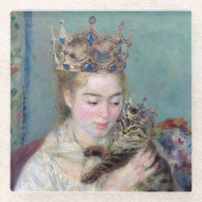 Dessous-de-verre En Verre Le Prince et moi (Devant)