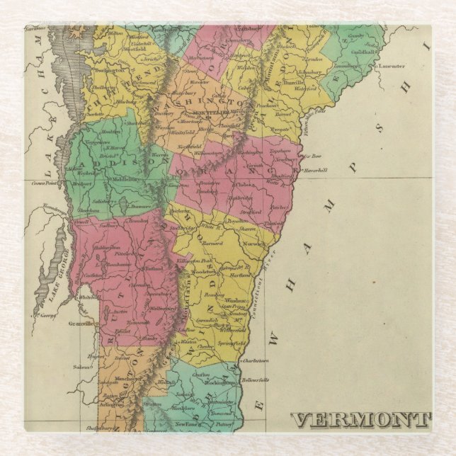 Dessous-de-verre En Verre Le Vermont 10 (Devant)