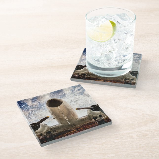 Dessous-de-verre En Verre Légende Sky (Incliné)
