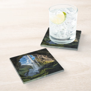 Dessous-de-verre En Verre Les cascades Cascade islandaise
