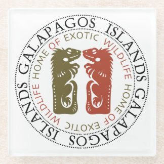 Dessous-de-verre En Verre Les îles Galapagos