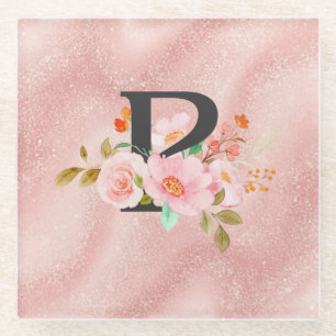 Dessous-de-verre En Verre Lettre P