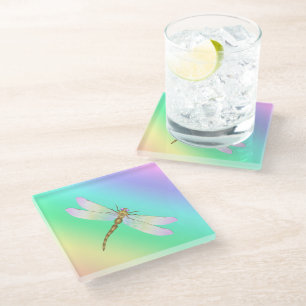 Dessous-de-verre En Verre libellule