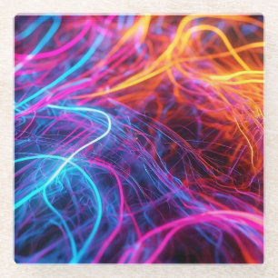 Dessous-de-verre En Verre Lignes de néon