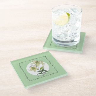 Dessous-de-verre En Verre Lilies
