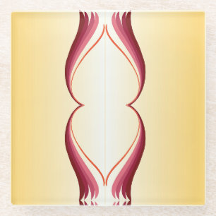 Dessous-de-verre En Verre Lily de flamme