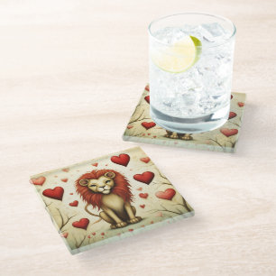 Dessous-de-verre En Verre Lion Love 2