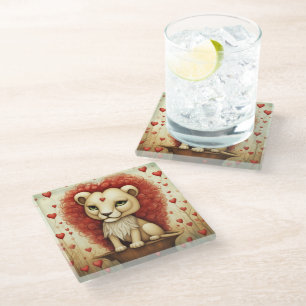 Dessous-de-verre En Verre Lion Love 3