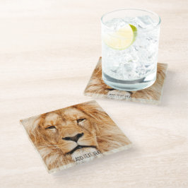 Dessous-de-verre En Verre Lion, roi d'Afrique