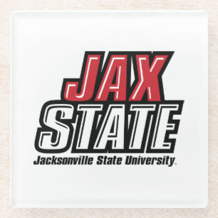 Dessous-de-verre En Verre Logo JAX STATE de la Jacksonville State University