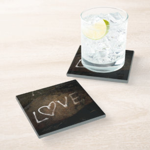 Dessous-de-verre En Verre Love graffiti