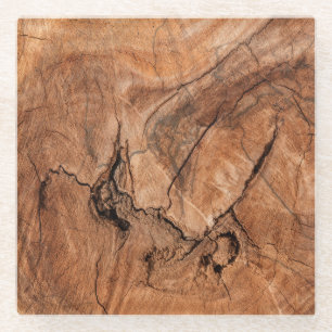 Dessous-de-verre En Verre Lumière naturelle Bois Brown