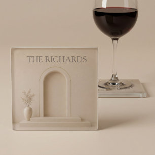 Dessous-de-verre En Verre Luxueuse Architecture Personnalisée