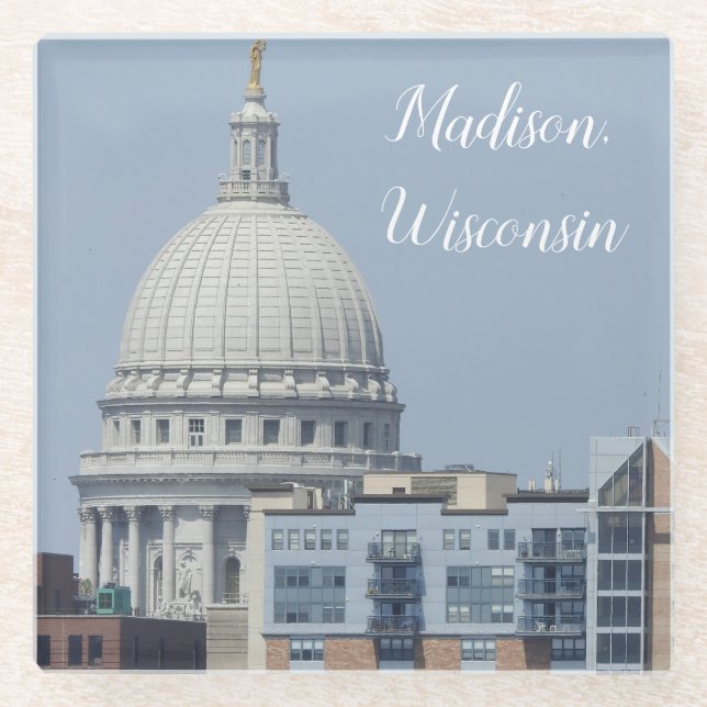 Dessous-de-verre En Verre Madison, Wisconsin State Capitol (Devant)