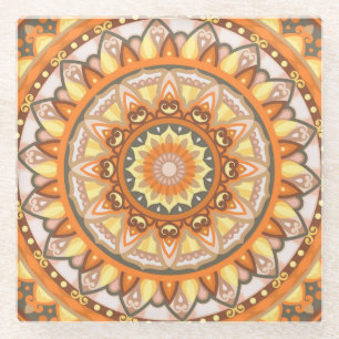 Dessous-de-verre En Verre Mandala