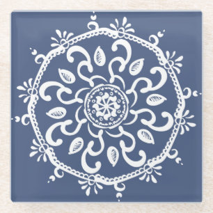 Dessous-de-verre En Verre Mandala