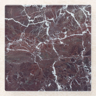 Dessous-de-verre En Verre Marbre de Bourgogne