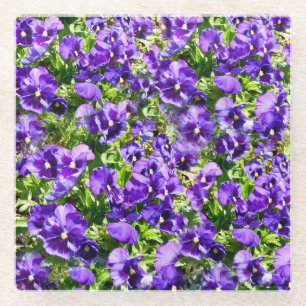 Dessous-de-verre En Verre Mer de sérénité : Le beau terrain de purple violet