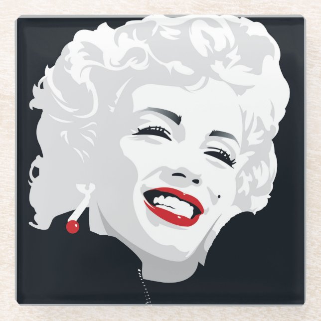 Dessous-de-verre En Verre Miki Marilyn (Devant)