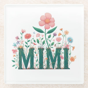 Dessous-de-verre En Verre Mimi Floral